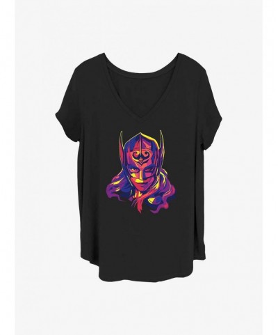 Premium Marvel Thor: Love and Thunder Mighty Thor Girls T-Shirt Plus Size $10.64 T-Shirts