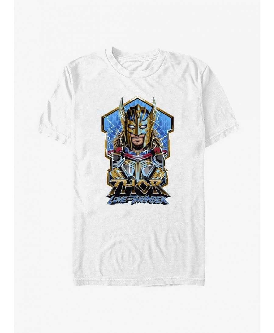 Limited-time Offer Marvel Thor Love And Thunder Lightning T-Shirt $4.81 T-Shirts