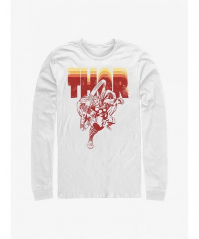 Exclusive Price Marvel Thor Retro Thor Long-Sleeve T-Shirt $8.69 T-Shirts