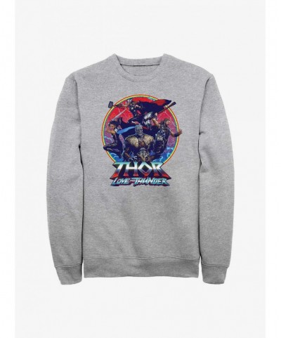 Exclusive Marvel Thor: Love And Thunder Group Emblem Sweatshirt $10.92 Sweatshirts