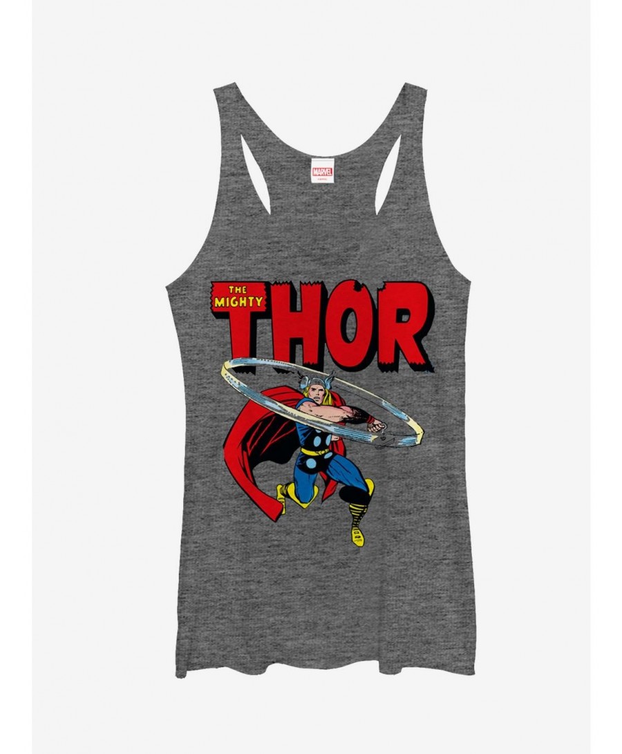 Premium Marvel Mighty Thor Hammer Swing Girls Tanks $10.15 Tanks