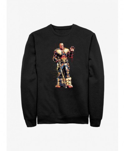 Bestselling Marvel Thor: Love And Thunder Splatter Paint Sweatshirt $12.99 Sweatshirts