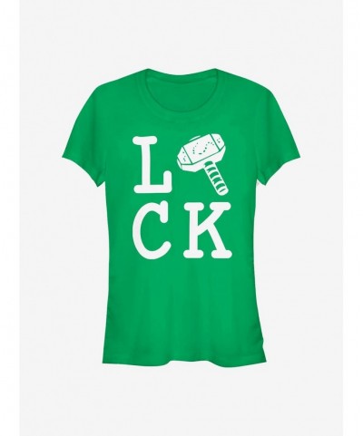 Pre-sale Discount Marvel Thor God Of Luck Girls T-Shirt $5.82 T-Shirts