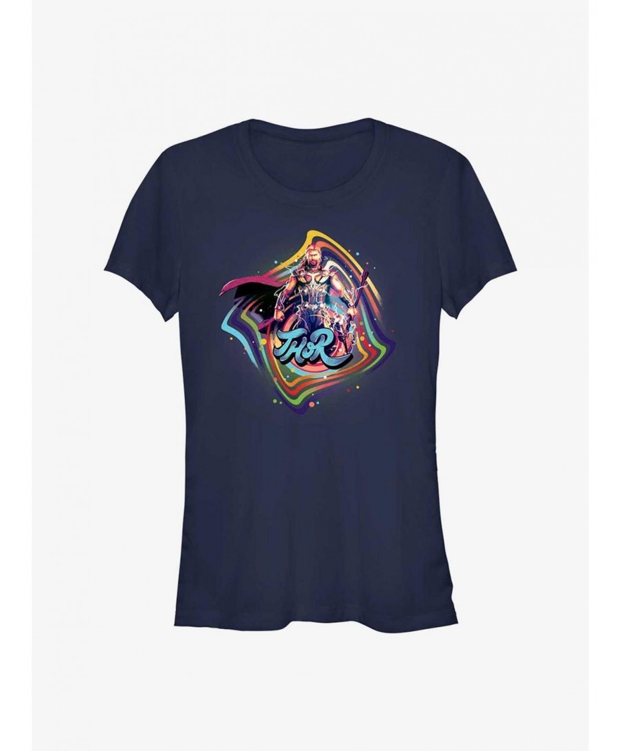 Clearance Marvel Thor: Love and Thunder Groovy Thor Girls T-Shirt $5.34 T-Shirts