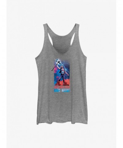 New Arrival Marvel Thor: Love and Thunder Ends Here and Now Girls Tank $10.36 Tanks