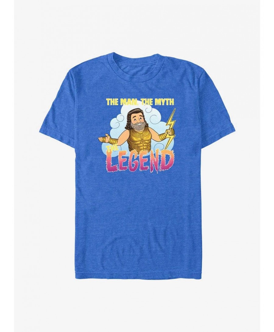 Sale Item Marvel Thor: Love and Thunder Zeus Man Myth Legend T-Shirt $4.66 T-Shirts