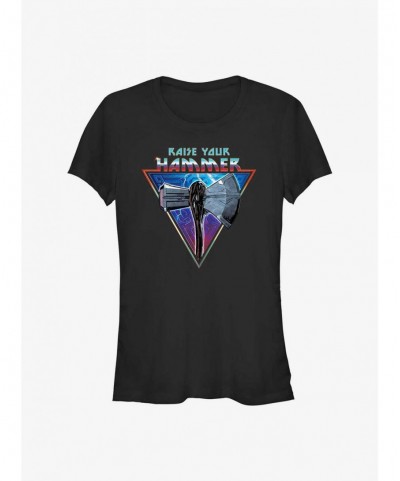 Clearance Marvel Thor: Love and Thunder Raise Your Stormbreaker Girls T-Shirt $6.96 T-Shirts