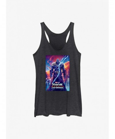 Exclusive Price Marvel Thor: Love and Thunder Korg Movie Poster Girls Tank $8.29 Tanks