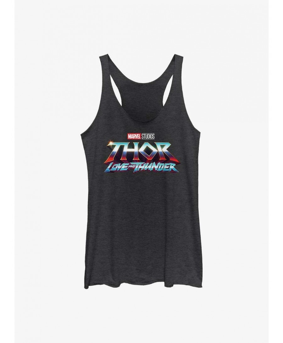 Pre-sale Discount Marvel Thor: Love And Thunder Logo Girl's Tank $7.53 Tanks