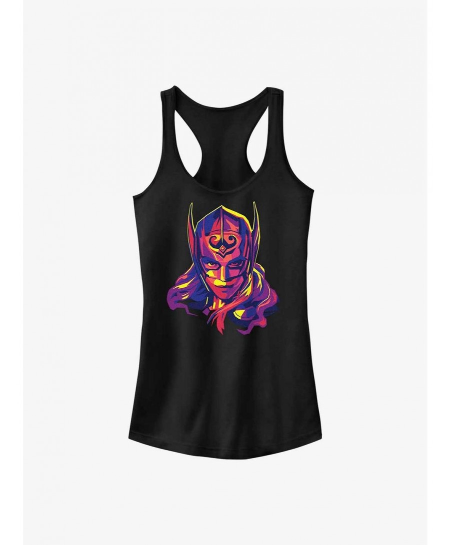 Hot Sale Marvel Thor: Love and Thunder Cut Out Thor Girls Tank $7.57 Tanks