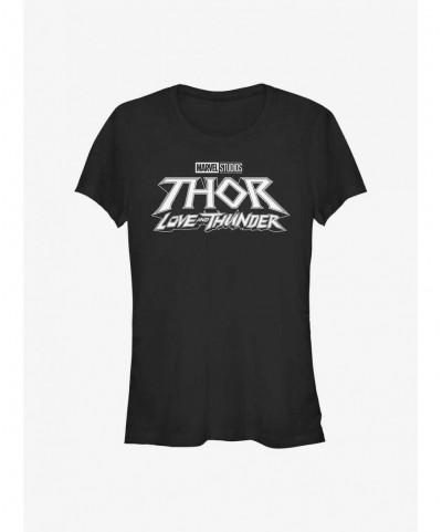 Exclusive Price Marvel Thor: Love And Thunder Logo Girls T-Shirt $6.80 T-Shirts