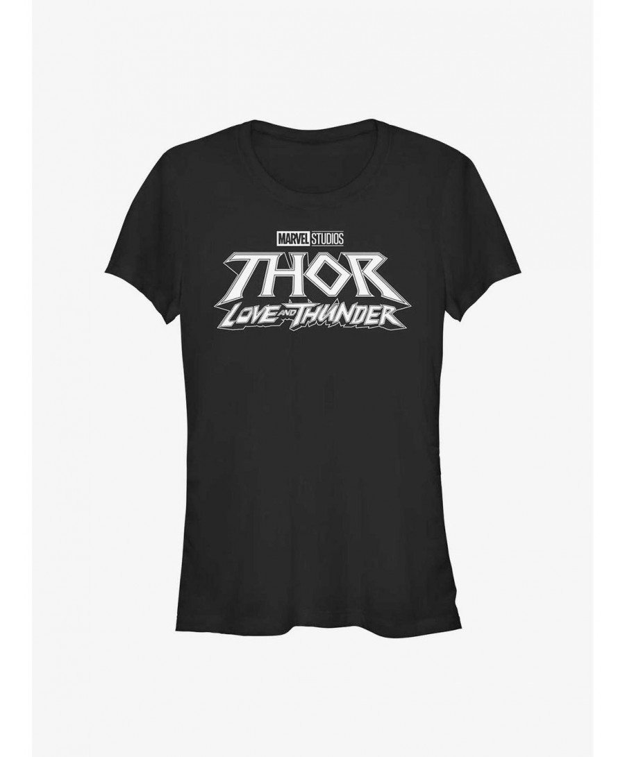 Exclusive Price Marvel Thor: Love And Thunder Logo Girls T-Shirt $6.80 T-Shirts