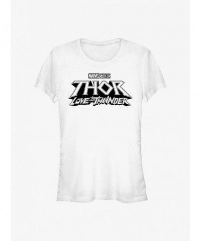 Exclusive Price Marvel Thor: Love And Thunder Logo Girls T-Shirt $6.80 T-Shirts