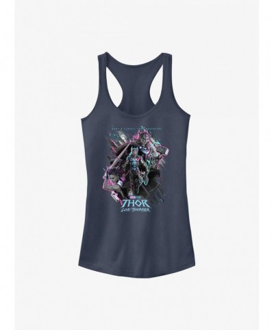 Big Sale Marvel Thor: Love and Thunder Classic Adventure Girls Tank $8.37 Tanks