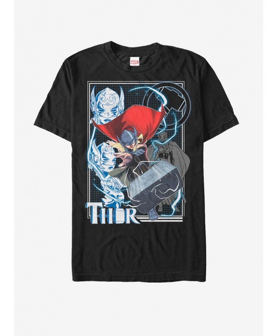 Flash Sale Marvel Mighty Thor Throw T-Shirt $5.12 T-Shirts