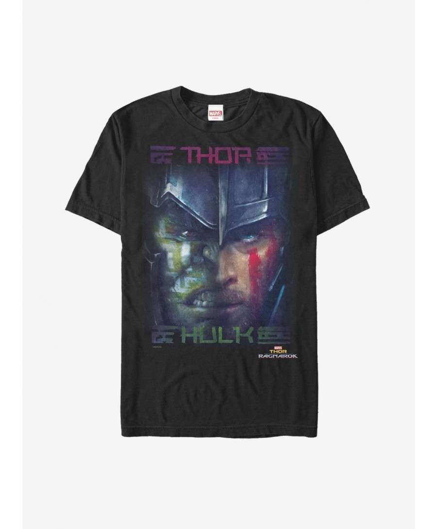 Bestselling Marvel Thor: Ragnarok Hulk Battle T-Shirt $4.97 T-Shirts