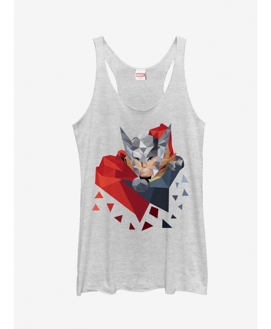 Discount Sale Marvel Geometric Thor Pieces Girls Tanks $6.42 Tanks