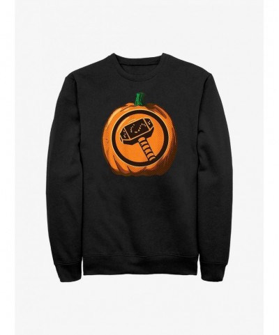 Bestselling Marvel Thor Pumpkin Logo Sweatshirt $12.69 Sweatshirts