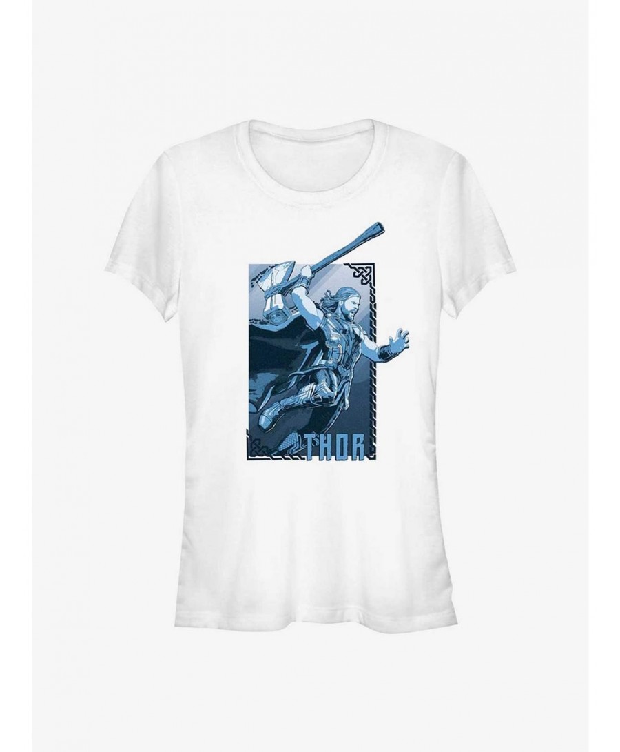 Value Item Marvel Thor: Love and Thunder Axe Leap Hero Girls T-Shirt $5.82 T-Shirts