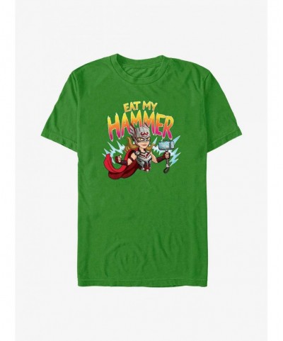 Limited Time Special Marvel Thor: Love and Thunder Mighty Thor Eat My Hammer T-Shirt $6.21 T-Shirts