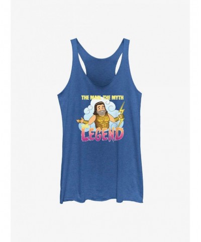 Discount Marvel Thor: Love and Thunder Zeus Man Myth Legend Girls Tank $7.46 Tanks