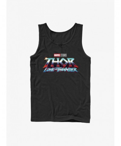 Big Sale Marvel Thor: Love And Thunder Logo Tank $8.76 Tanks