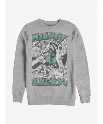 Crazy Deals Marvel Thor Mighty Lucky Thor Sweatshirt $11.81 Sweatshirts